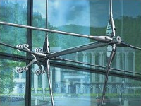 点支承玻璃幕墙不锈钢拉杆式